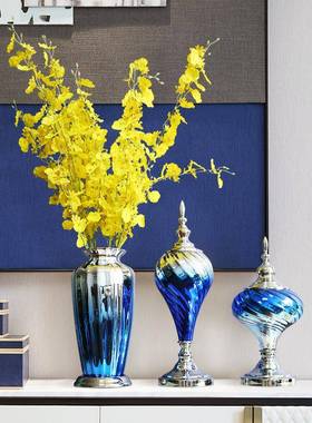 花瓶MY0267视花艺套装欧式创关家居插花摆件电柜玄吧台样板意房装