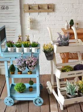 多层花架阳台可动带轮麦太保庭阶梯形创院窗外复古美式意乡村外麦