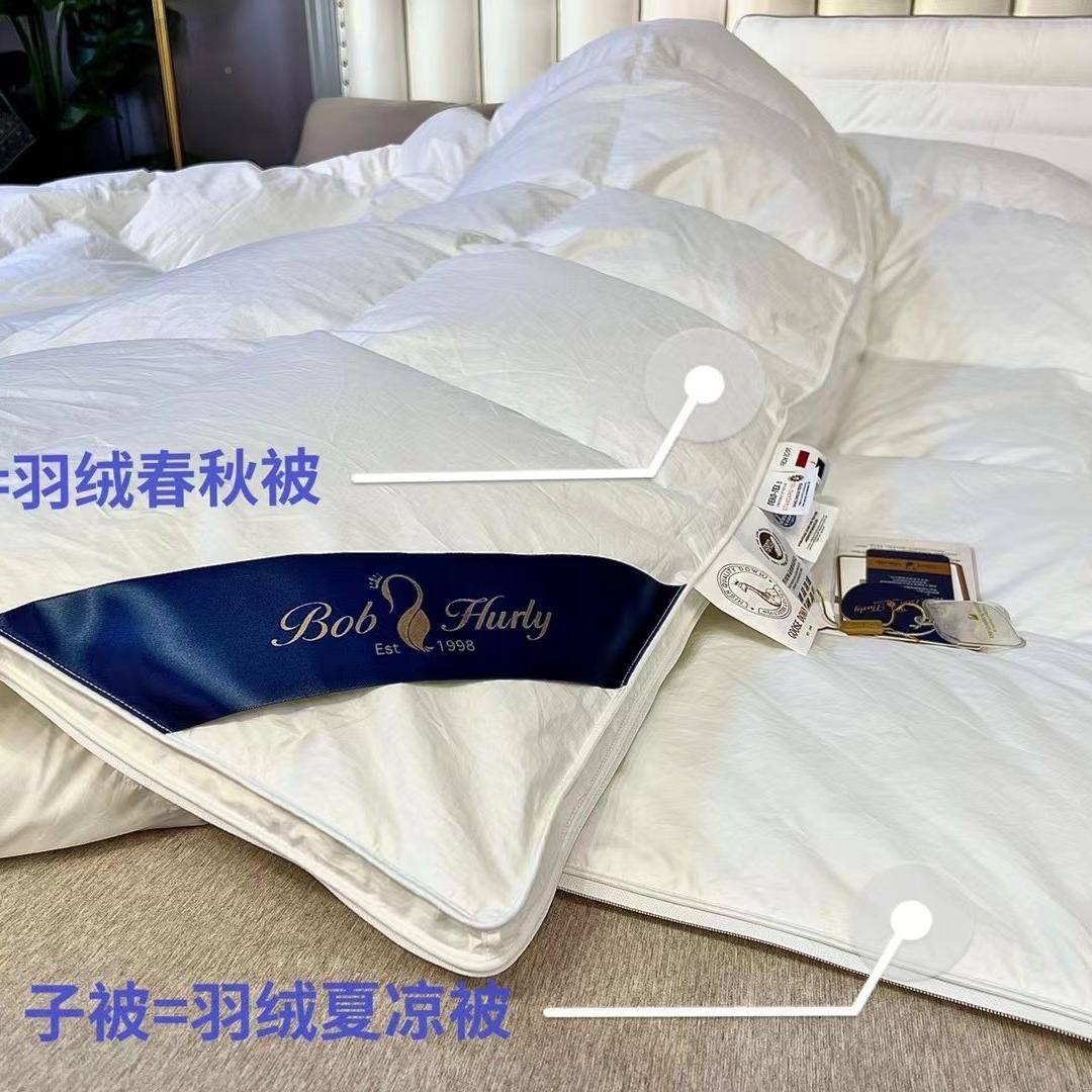 匹马棉二合一子母9被5白绒冬四季被BO芯冬季加厚被鹅保暖 - 图0