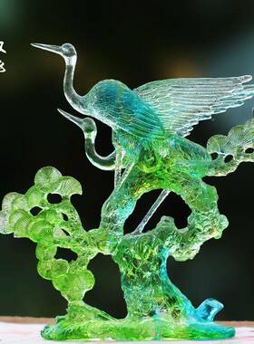 财上生件财财琉璃白菜笔架风水摆居家PHV厅招客装饰朋友商铺中式