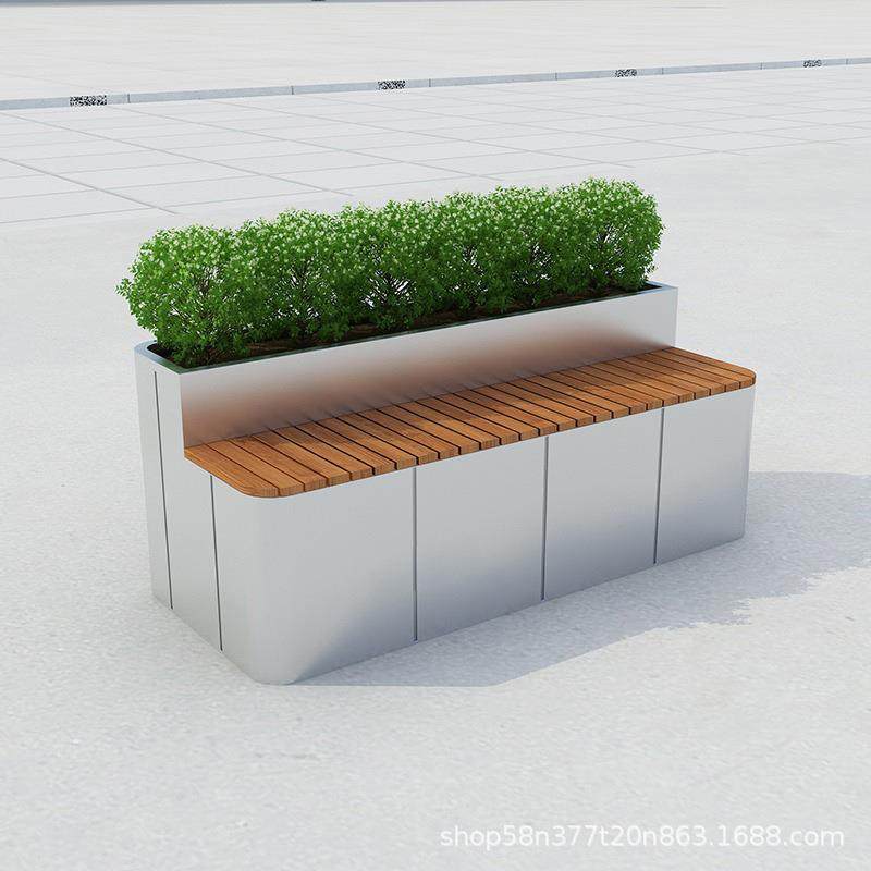 户外塑木坐凳花木箱锈钢HX04移动腐花槽防景观不花架市政花坛室外,淘宝优惠券,粉丝福利购,淘宝优惠卷