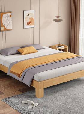 8实木无床头床架1.5全米榻榻米床排骨齐架床K1.2米日IPI式矮床次