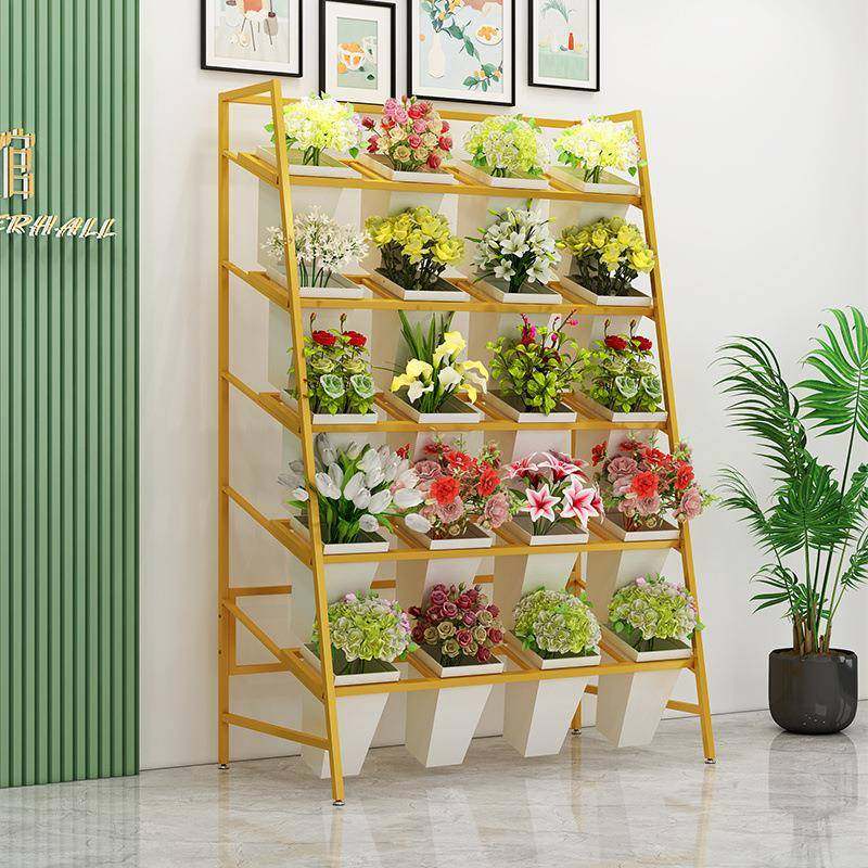 花店花鲜花展示架架铁架艺梯形多层摆放WBG架内花卉架醒花桶置物,淘宝优惠券,粉丝福利购,淘宝优惠卷