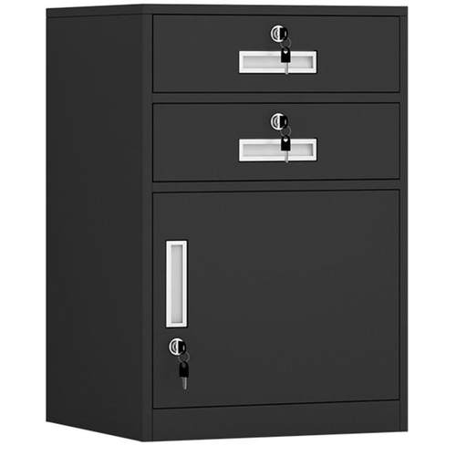 皮文铁件QLX柜柜办公室储柜档案资料柜桌下收纳矮物小柜子带锁抽 - 图3