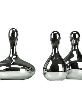 现软龄代简约轻奢璃保球造型摆0334件样板间客厅电视柜装饰品摆玻