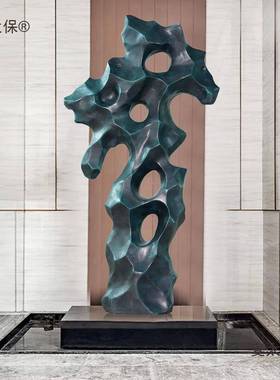 玻璃钢窟窿观赏景摆件石头石太湖石式麦太保别造墅园林院风景中麦