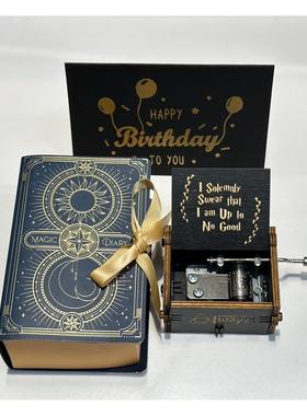 好玩又有趣的覆古治愈手摇款迷你音乐盒创意礼品送礼好物