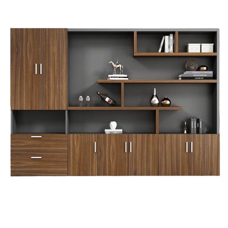 办公室件柜木质老板背景资料柜档案书柜柜带锁柜子文储物柜纳宴宏,淘宝优惠券,粉丝福利购,淘宝优惠卷