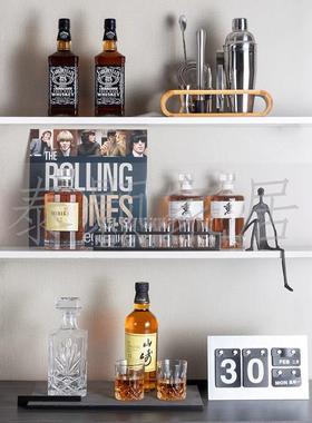 楼现代售部酒装餐边柜日式威士忌饰酒酒具道具样柜板间厨房摆件