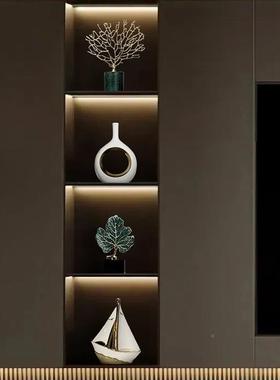 89224404梵砂意式极简高轻奢客厅电视件柜摆创意酒档柜工艺家居装