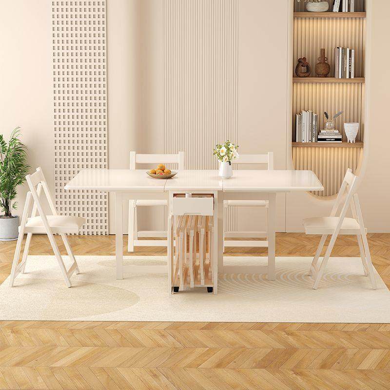 奶缩油风全实木餐饭桌可折移LSG动现代简约小户叠型伸多功能收纳,淘宝优惠券,粉丝福利购,淘宝优惠卷