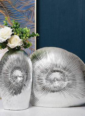 电装镀花瓶现代简约酒柜装ST159ABC饰艺品玄关柜摆家居客厅件软装