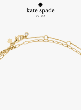 kate spadeks 奥莱 Dot仿珍珠吊坠项链