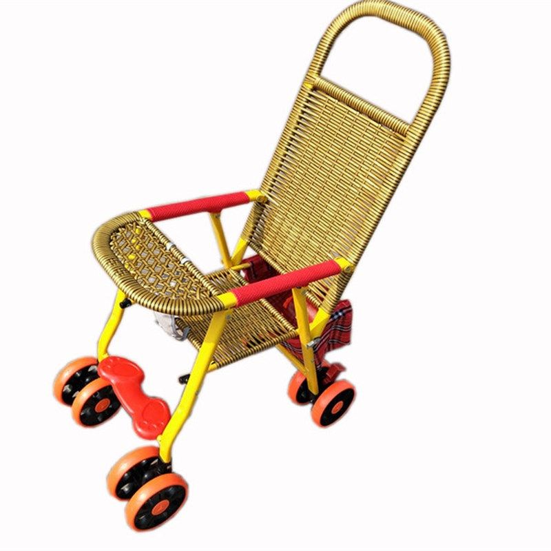 夏季婴儿竹藤推车可坐轻便捷折叠椅宝宝儿童小孩仿藤编车bb伞车,淘宝优惠券,粉丝福利购,淘宝优惠卷