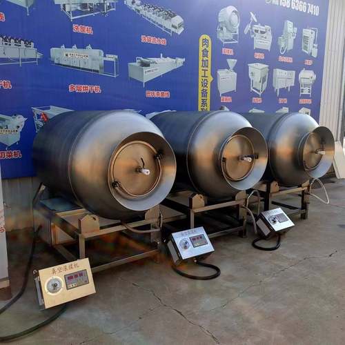 全自动大型不锈钢真空滚揉机牛羊肉小酥肉鸡柳肉制品腌制设备 - 图2