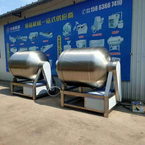 全自动大型不锈钢真空滚揉机牛羊肉小酥肉鸡柳肉制品腌制设备 - 图0