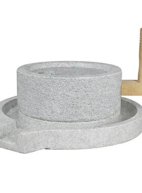 手推小石磨磨家用小型石手工磨盘老石天然RZA麻磨石浆磨豆浆米五