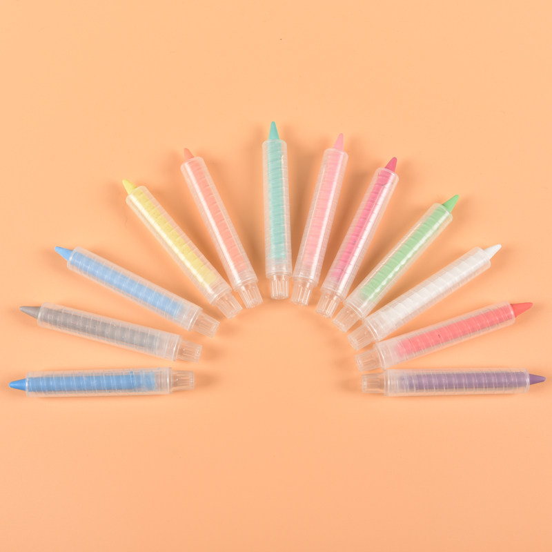 12色水溶性无尘粉笔儿童涂鸦墙膜专用笔套装黑白板笔可擦笔芯包邮,淘宝优惠券,粉丝福利购,淘宝优惠卷