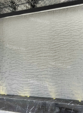 金属网水幕墙钢丝网水帘人工瀑布简约新型喷泉景观鱼波纹流水投影