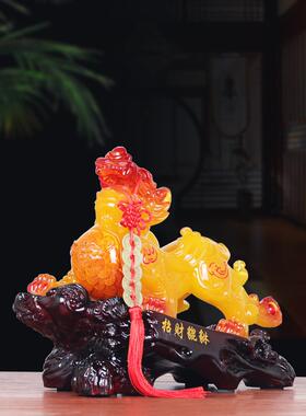 招财貔貅摆件聚财皮丘高档办公室老板桌客厅前台装饰店铺开业礼品