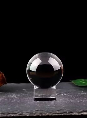 大小号透明白水晶球摆件装饰客厅开业乔迁礼品摄影球道具灯饰配件