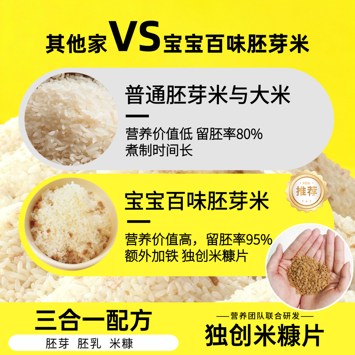 【U先试用】宝宝百味三合一有机高铁胚芽米旅行分享尝鲜装50g(盒),淘宝优惠券,粉丝福利购,淘宝优惠卷