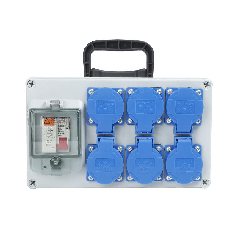 工业插座箱手提式电箱工地临时电箱检修箱防水塑料成套配电箱 - 图3