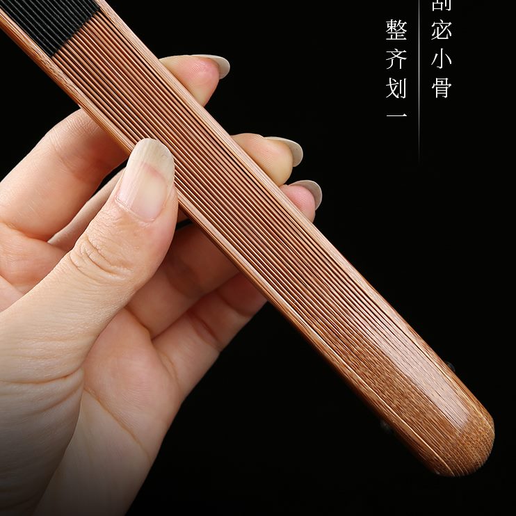 文玩玉竹骨头老95方宣纸寸料竹扇子老玉精工折扇飞扇师傅18炽茄 - 图3