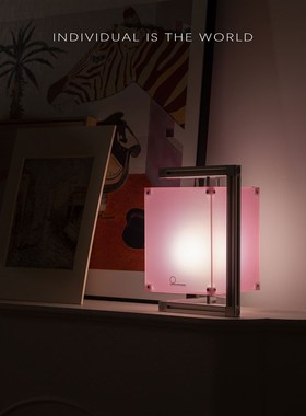 IITW简约悬浮工业风客r厅卧室书房桌面装饰艺术摆件悬浮氛围灯台