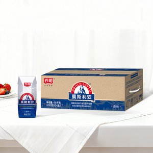 光明莫斯利安常温风味酸奶整箱经典原味/金装200g*24盒