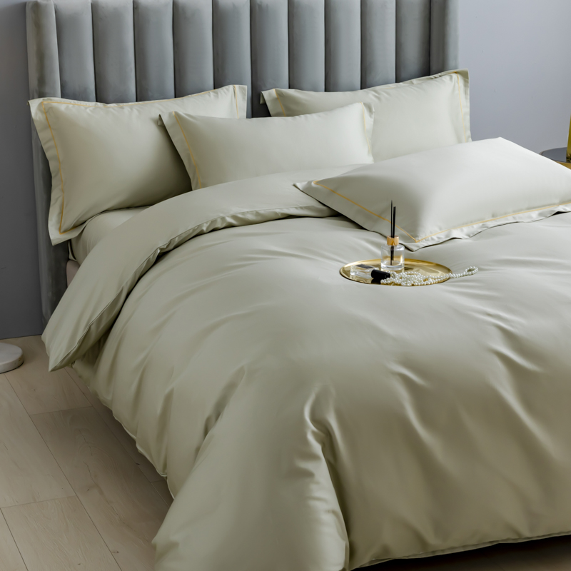 订做定制100支长绒棉四件套床包组80支纯棉三件套全棉大被套被罩 - 图2