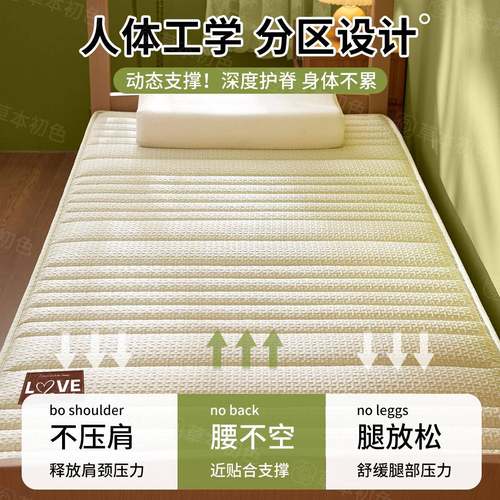 2胶025新款学生乳床DZF5520垫租软垫房宿单舍双人寝室加厚床褥垫 - 图2