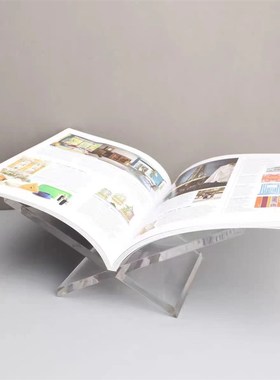 现代简约大理石展示架压克力书架摆件客厅样板件办公室家居装饰品