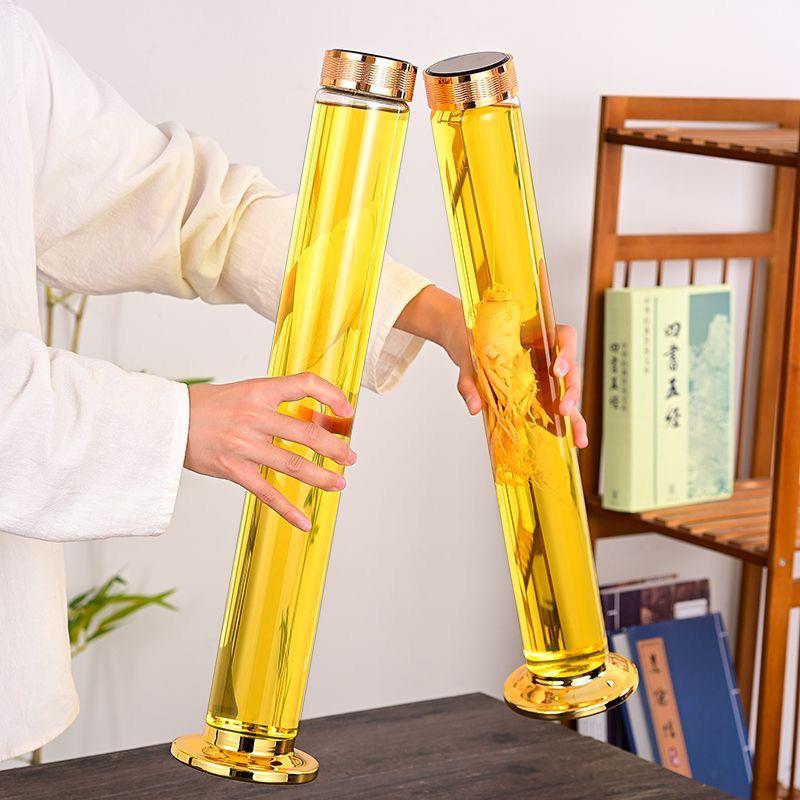 High ginseng soaking wine bottle, special glass bottle for soaking wine, high silicon soaking wine bottle, HHJ ginseng household boron deer whip special
