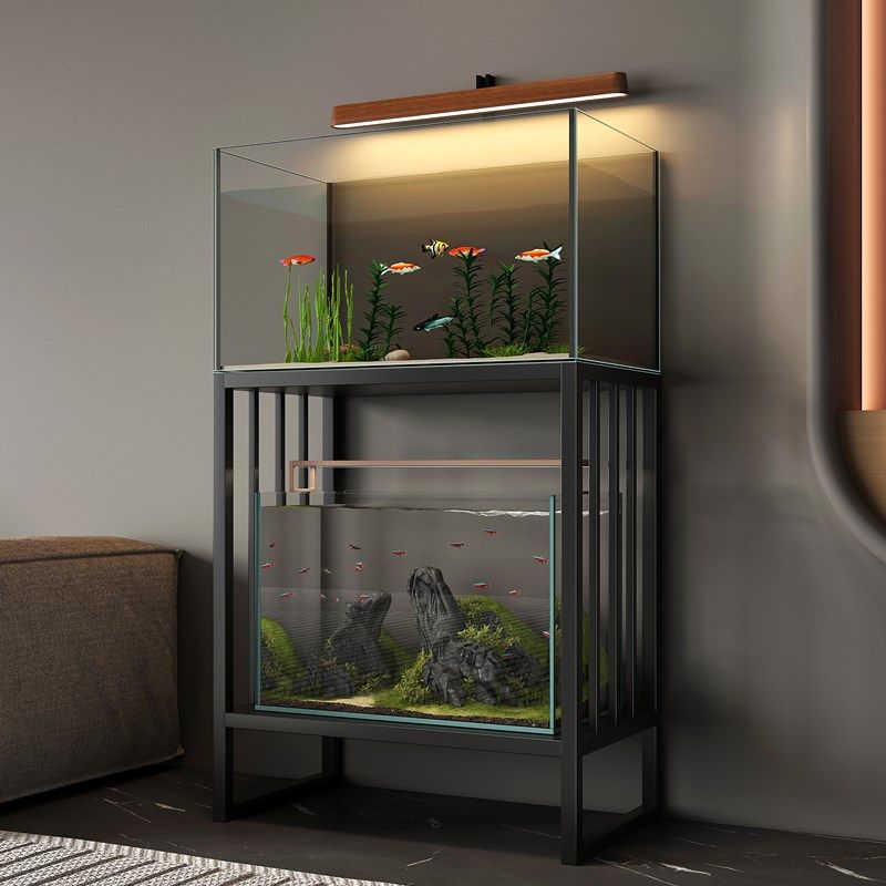 工业风鱼缸架双层鱼缸客厅底柜底滤专用落地架子承重底座托 托架,淘宝优惠券,粉丝福利购,淘宝优惠卷