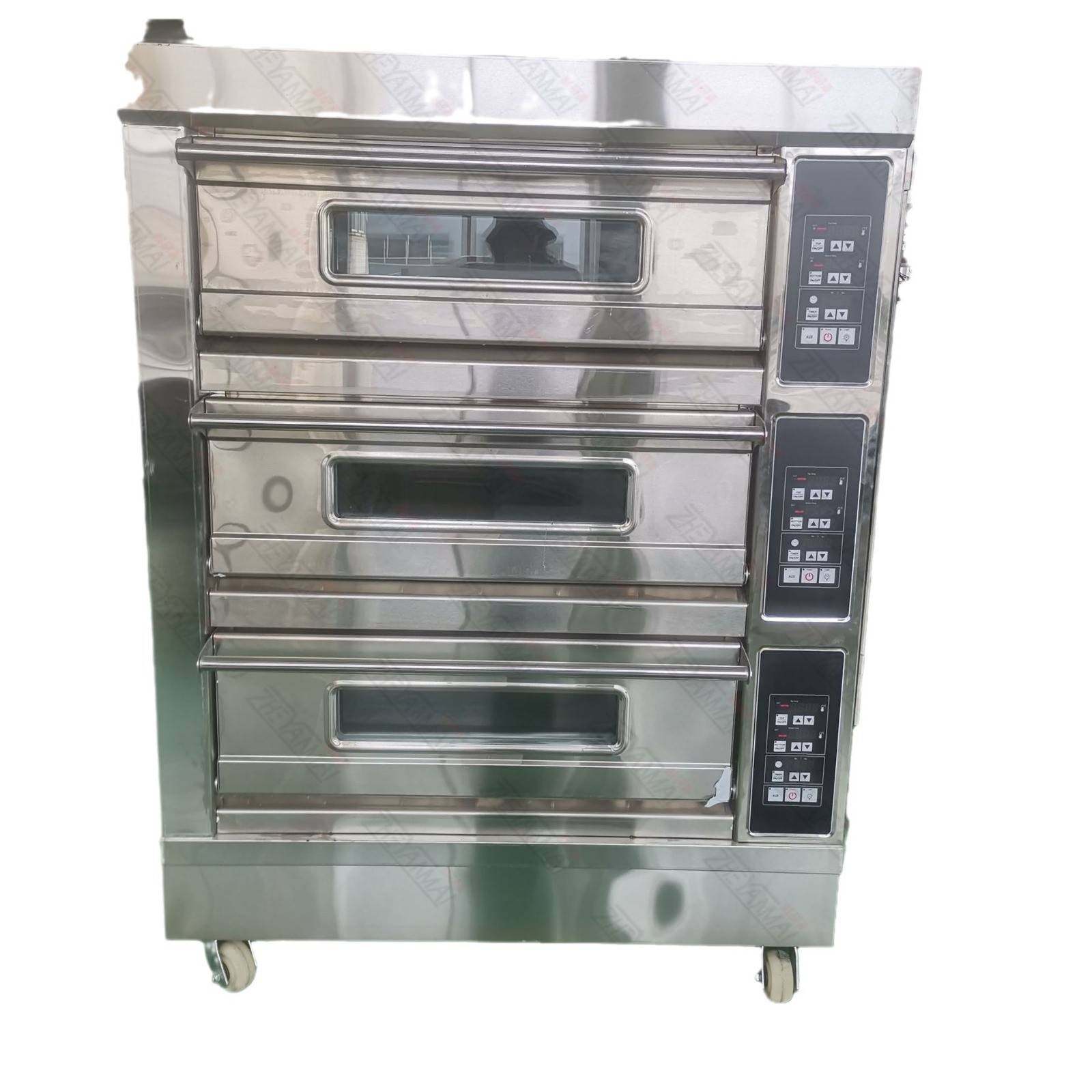 电烤箱三层六盘大容量多功能烤炉月饼披萨蛋糕面包店商用蒸汽烤箱,淘宝优惠券,粉丝福利购,淘宝优惠卷