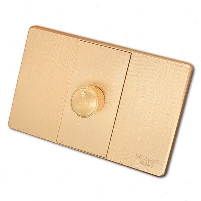 国际电工118暗装拉丝金色开关插座面板套餐家用组合一位调速开关,淘宝优惠券,粉丝福利购,淘宝优惠卷