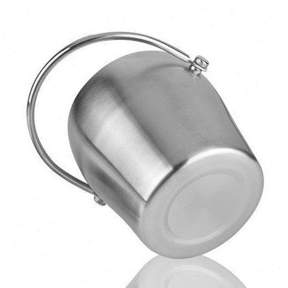 包邮加厚2L加重双层不锈钢带提手鼓形保温冰桶送冰夹冰粒桶,淘宝优惠券,粉丝福利购,淘宝优惠卷