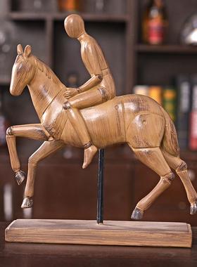 式美乡骑士创马树脂摆件意家居饰品软装树脂工艺w8000-22村品橱窗