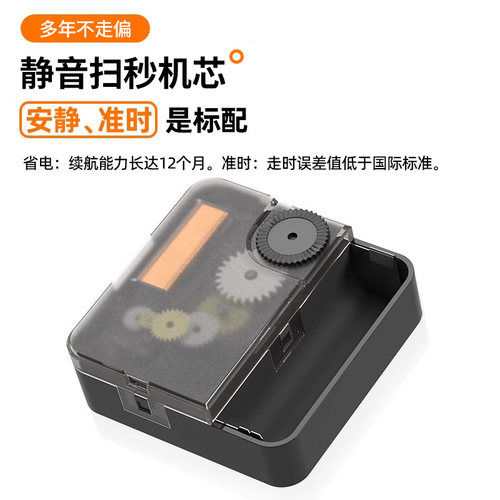 钟表挂钟客厅家用大气时尚轻奢静音时钟挂墙餐厅现代简约石英钟 - 图1