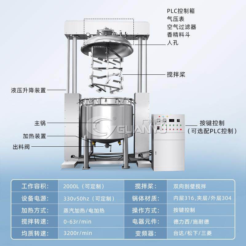 搅拌器乳化均质机身体乳护手霜面膜设备真空电热涂抹均质乳化机,淘宝优惠券,粉丝福利购,淘宝优惠卷