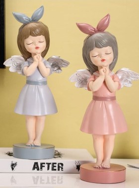 少女房间装饰卧室床头柜摆件装饰品可爱卡通O桌面家里软装高级感