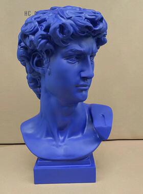 46cm脂仿石膏克莱HC-DV46头因蓝大树卫像美术雕像式欧风酒店玄关