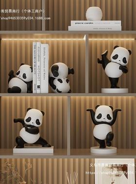 大气客猫厅F9695688熊酒柜摆件轻奢居电视家柜玄关办公面工艺装桌