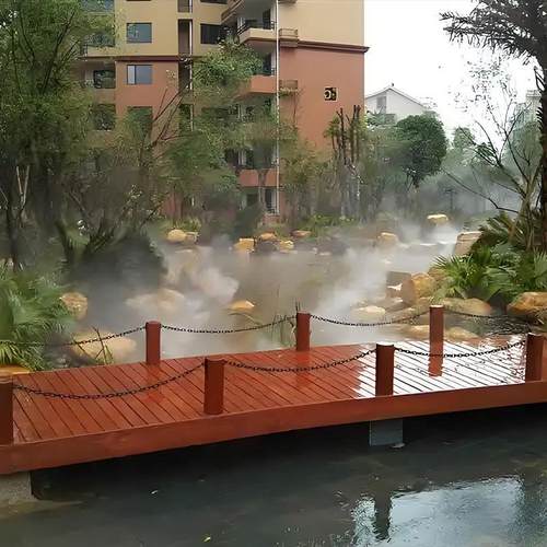 别墅小区景观雾化降温加湿器雾化机度假山庄冷雾系统庭院人造雾 - 图0