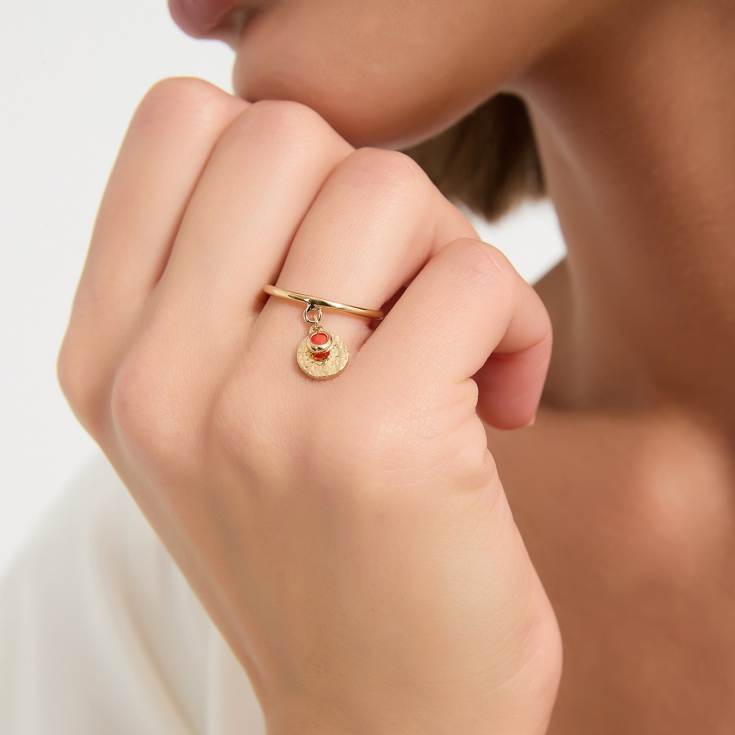 New Year red red transfer exquisite ring for girlfriend and best friend