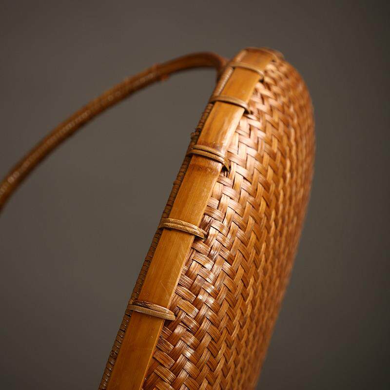 竹编水果篮旧竹制品筐家用提篮复古做收纳筐手轻咨询客服干果盘点 - 图2