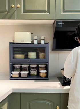桌面餐架碗柜厨房储物柜子台面柜置RSH物收纳橱柜茶具茶边水边柜