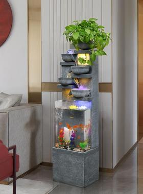 流水件假山鱼缸泉KX-63963水景落地家居喷客厅内加湿器入户招财摆