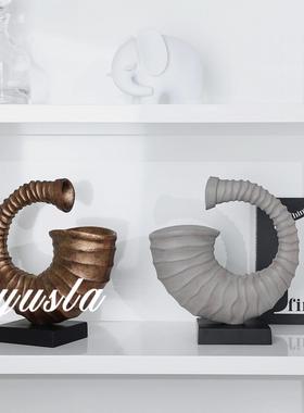 脂样意式板间树厅电视ltao8137柜古风摆件餐边柜别墅办公室软装饰